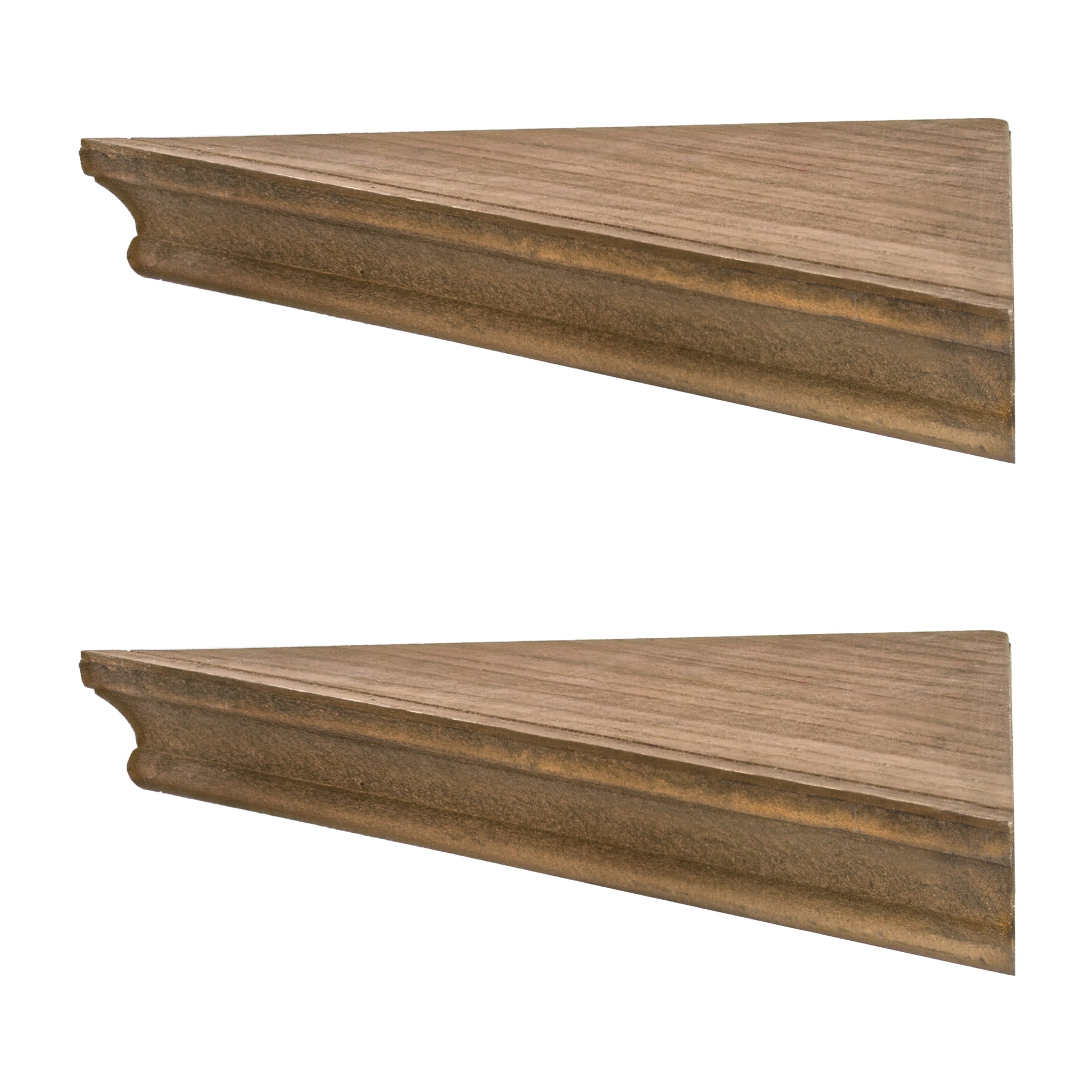 Beveled Floating Corner Shelves Set
